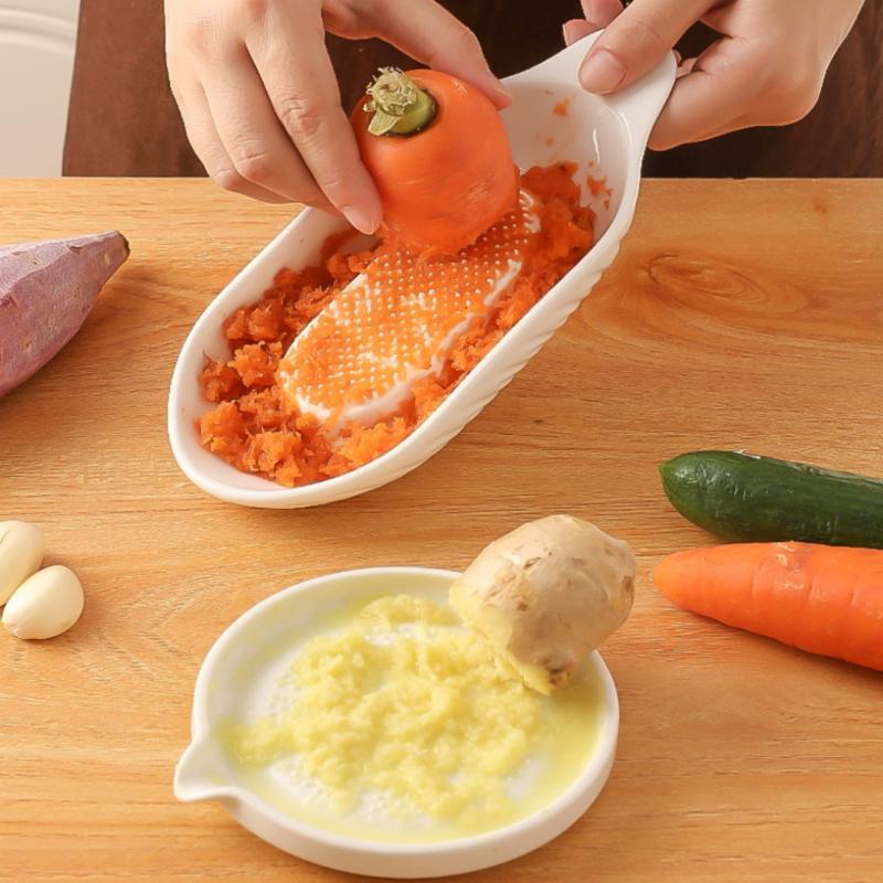 Baby Food Grater - Ceramic Ginger Grater Tool Hand Grinder