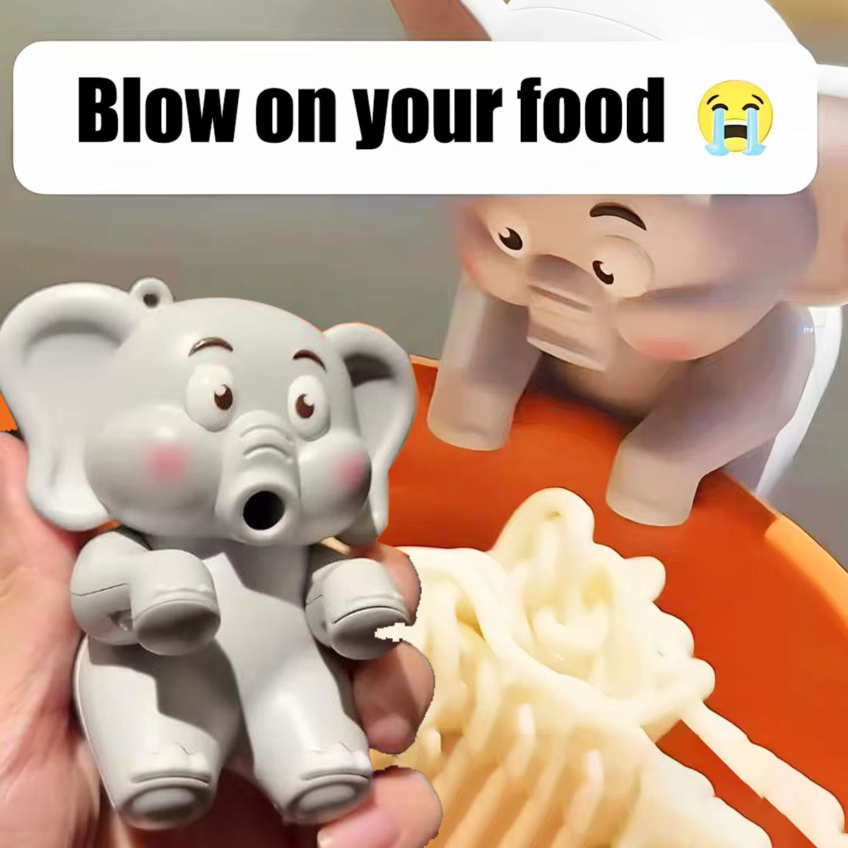 Baby Food For 1 Year Old - Cute Elephant Mini Fan Baby Feeding