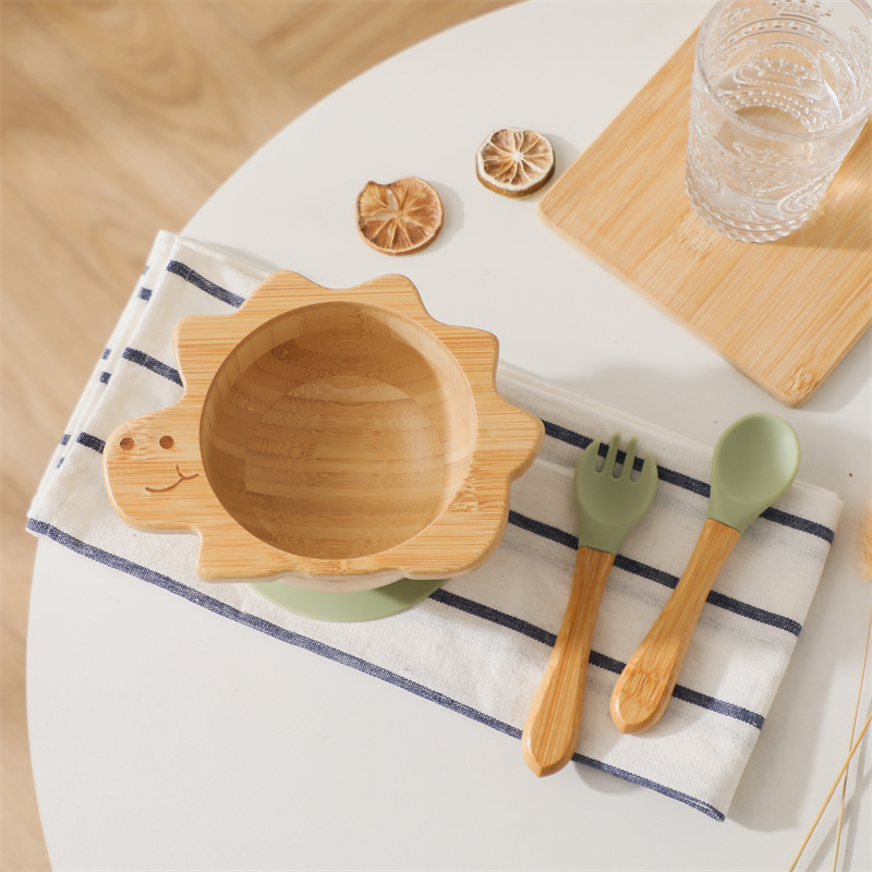 Baby Wooden Tableware Set Dino - Baby Food Tray 评论和价格