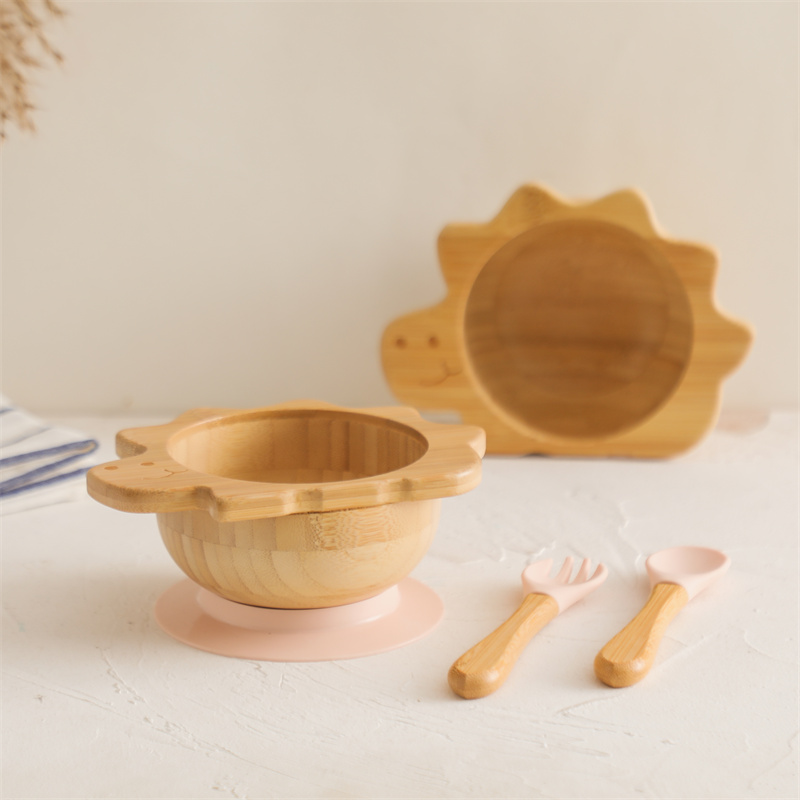 Baby Wooden Tableware Set Dino - Baby Food Tray 评论和价格