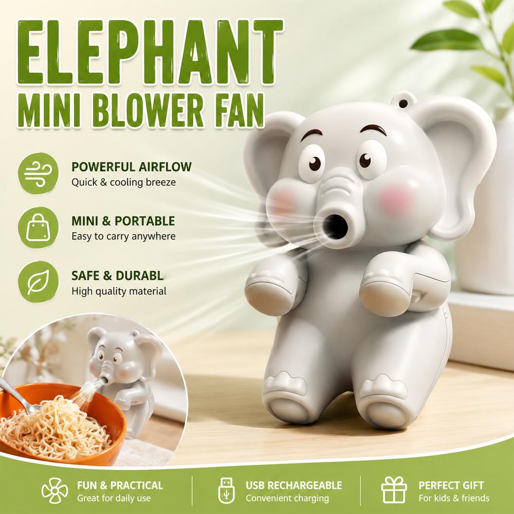 Mini Elephant Food Cooler Fan, - Baby Food For 1 Year Old 评论和价格