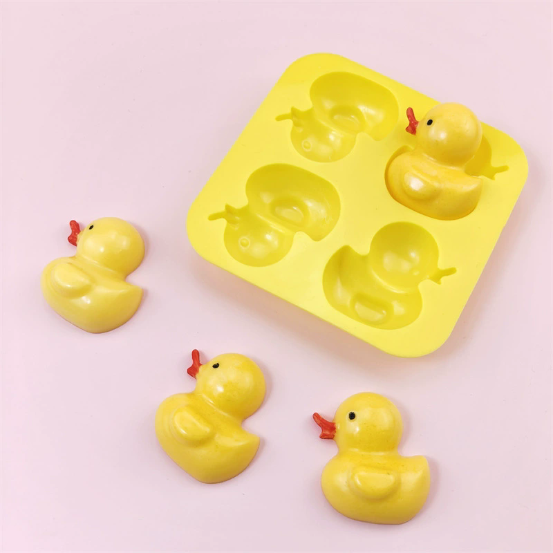 3D Duck Silicone Mold For Soap - Baby Food Tray 评论和价格