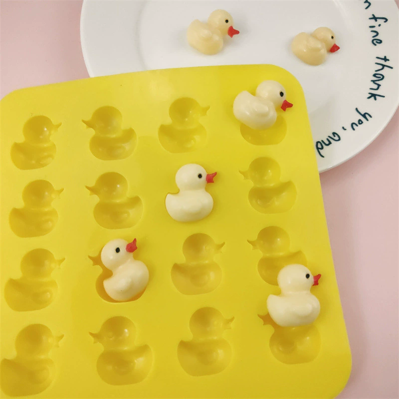 3D Duck Silicone Mold For Soap - Baby Food Tray 评论和价格