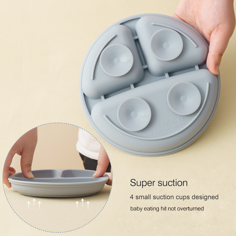5Pcs Baby Silicone Feeding Set - Baby Food Tray 评论和价格