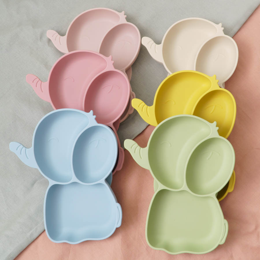 1PCS Baby Silicone Dining Dish - Baby Food Tray 评论和价格