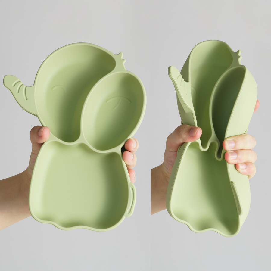 1PCS Baby Silicone Dining Dish - Baby Food Tray 评论和价格