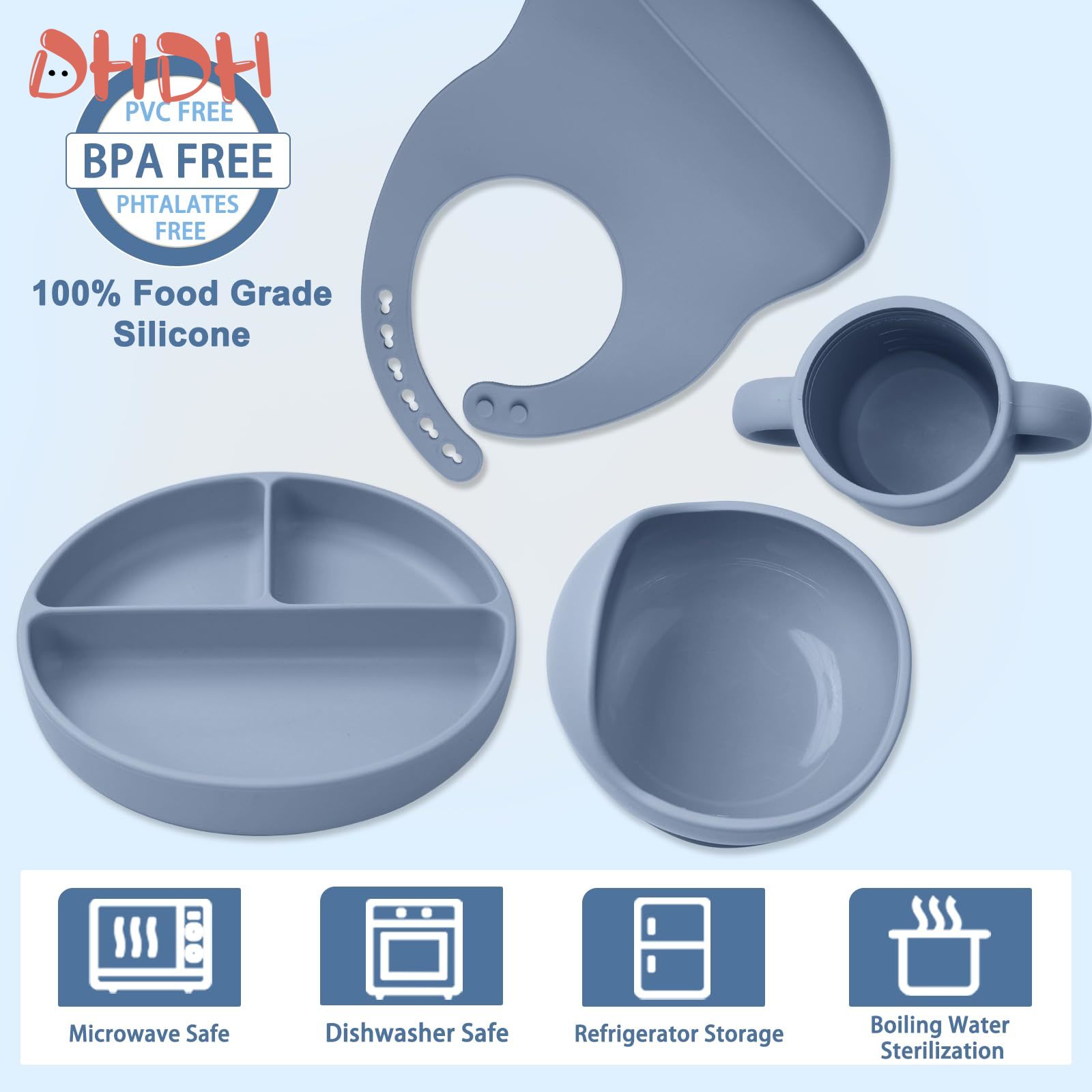 Silicone Baby Feeding Set Tabl - Baby Food Tray 评论和价格