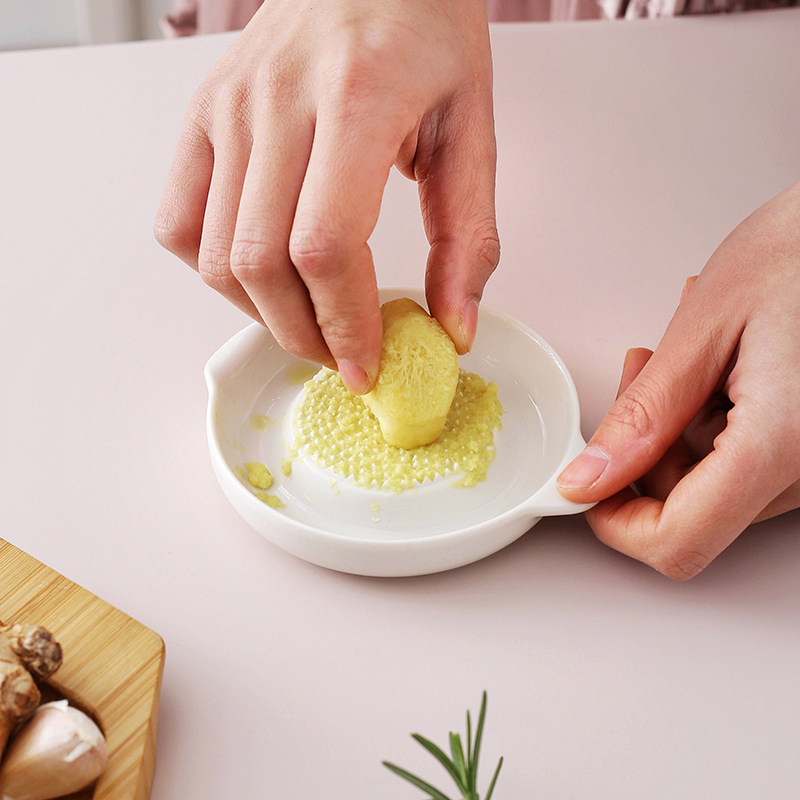 White Simple Style Ceramic Gin - Baby Food Grater 评论和价格