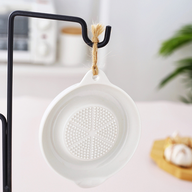 White Simple Style Ceramic Gin - Baby Food Grater 评论和价格