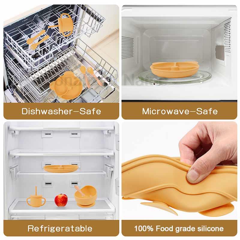 Feeding Set Silicone For Baby  - Baby Food Tray 评论和价格
